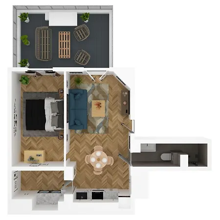 Apartmán Bellesfeuilles - Terrasse *